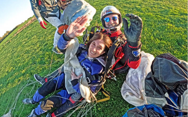 Saut en tandem au Paraclub Namur