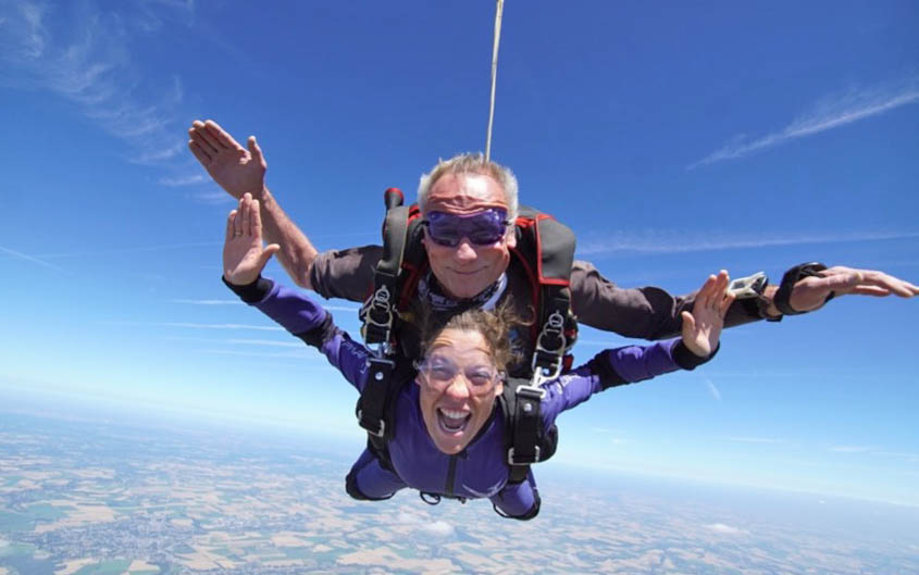 Saut en tandem au Paraclub Namur